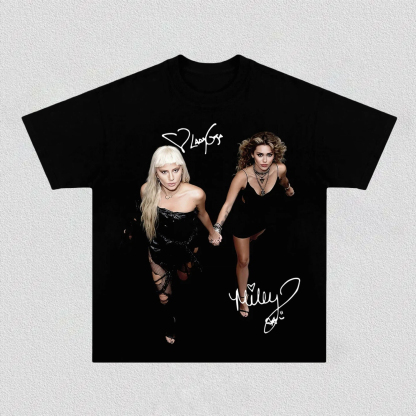Lady gaga & Miley Cyrus tee