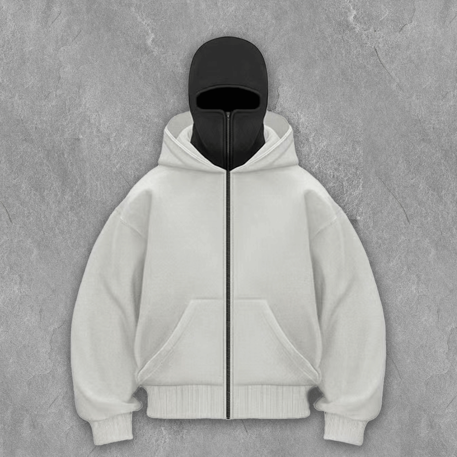 Dual Hood Street  Zip-Up Hoodie