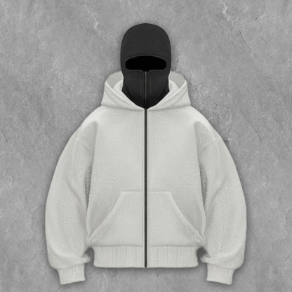 Dual Hood Street  Zip-Up Hoodie