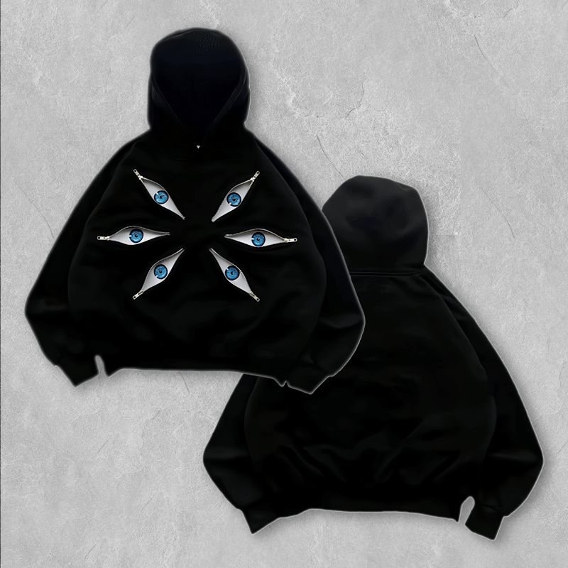 All Eyes Vintage  Street Hoodie
