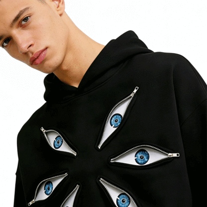 All Eyes Vintage  Street Hoodie