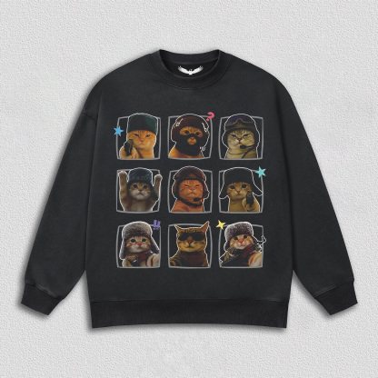 "Tactical Cat" Nine - Grid T-Shirt