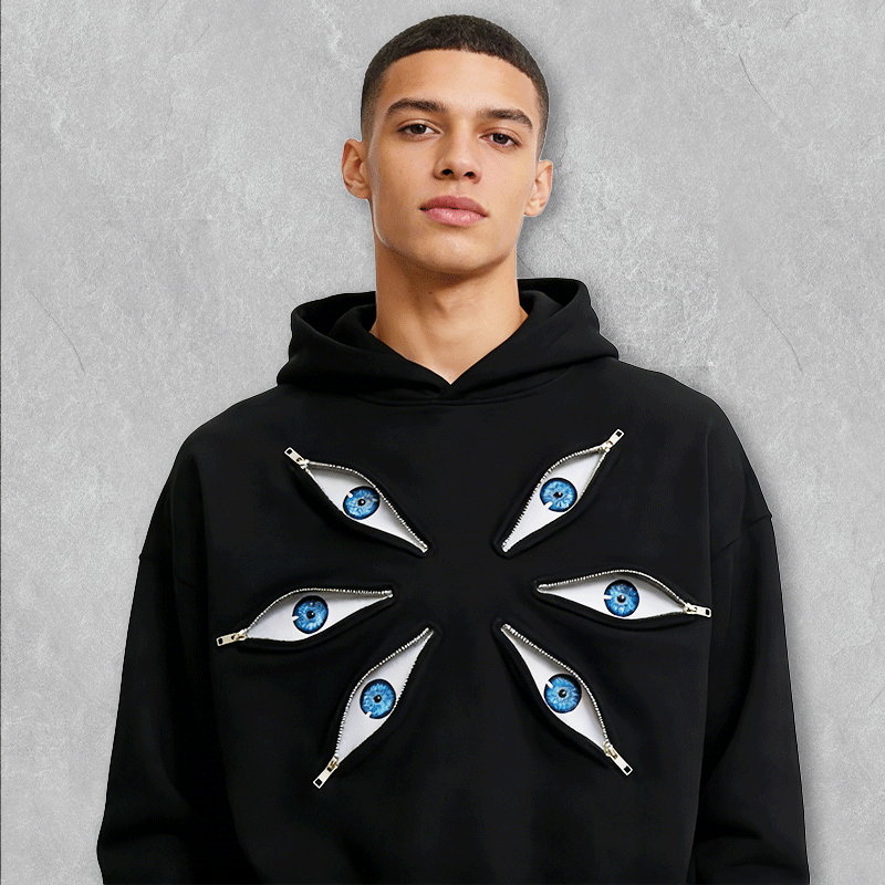All Eyes Vintage  Street Hoodie