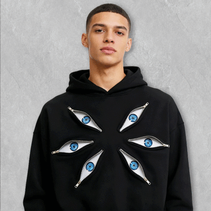 All Eyes Vintage  Street Hoodie