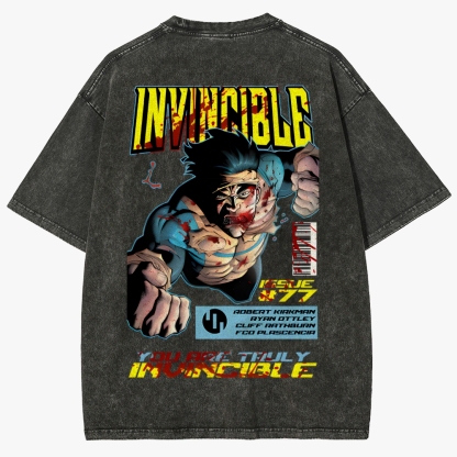 DS-Invincible Unisex Fit Washed T-Shirt