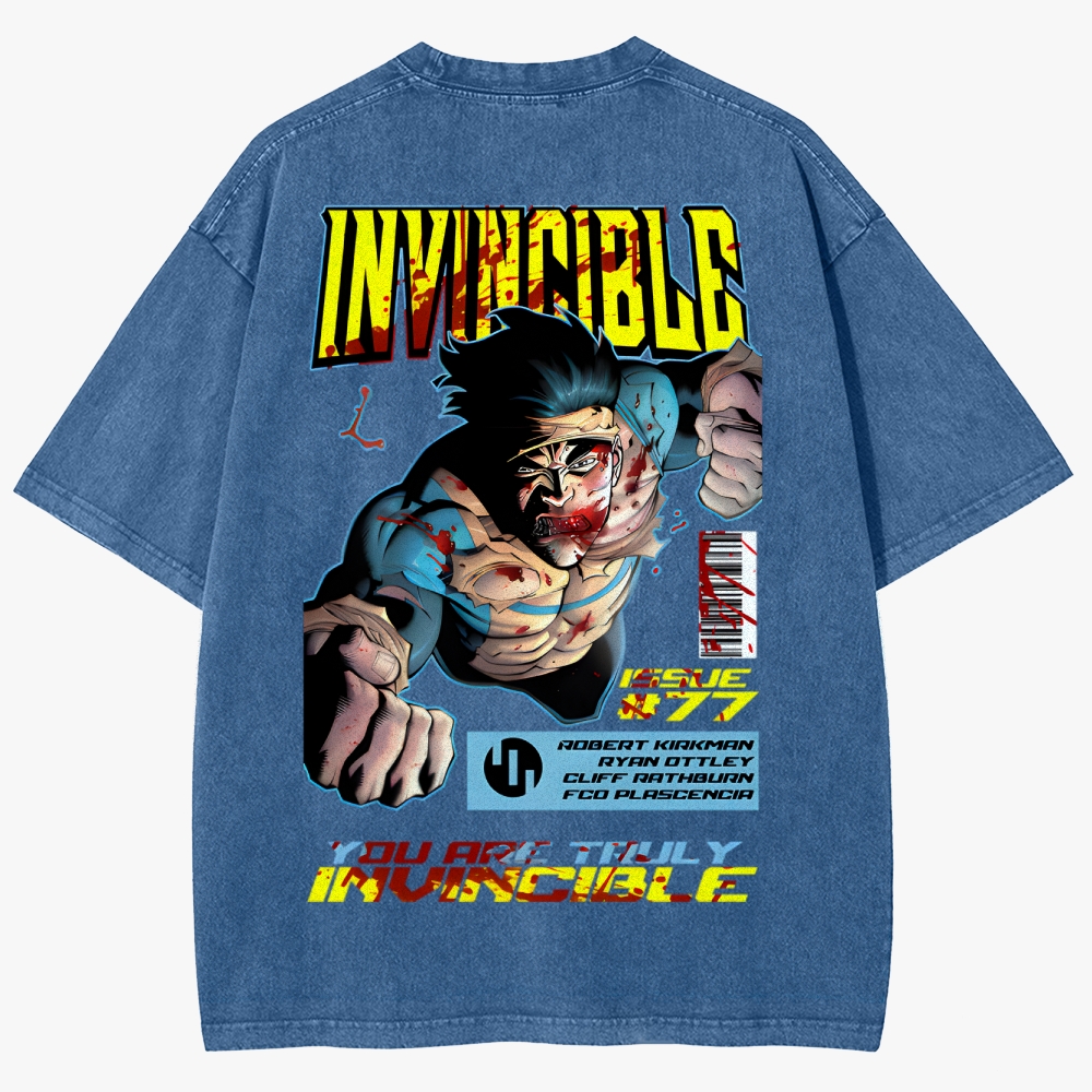 DS-Invincible Unisex Fit Washed T-Shirt