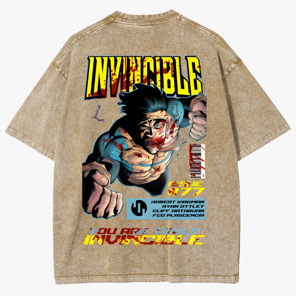 DS-Invincible Unisex Fit Washed T-Shirt