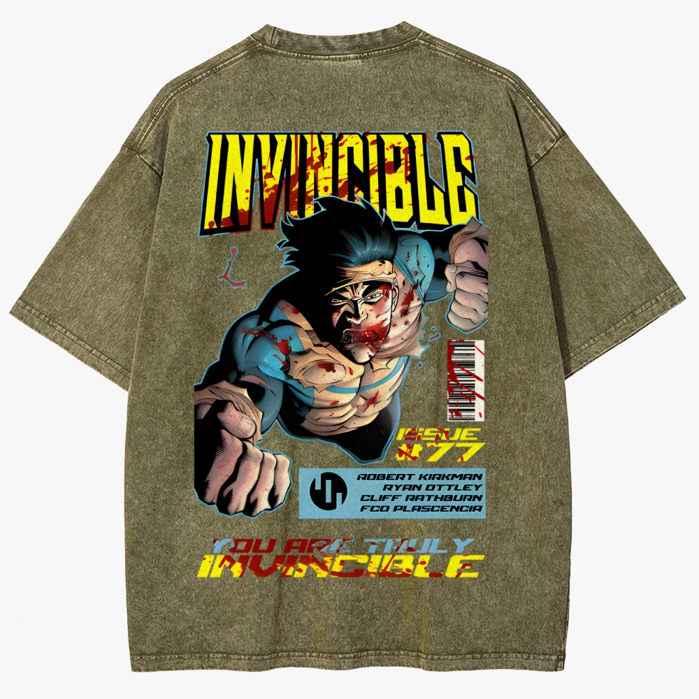 DS-Invincible Unisex Fit Washed T-Shirt