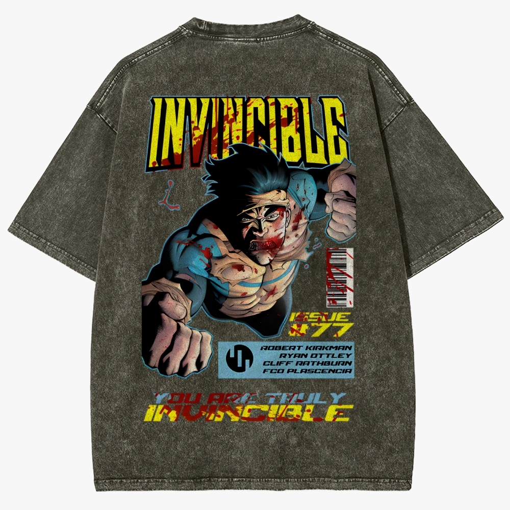 DS-Invincible Unisex Fit Washed T-Shirt