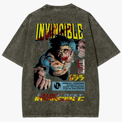 DS-Invincible Unisex Fit Washed T-Shirt