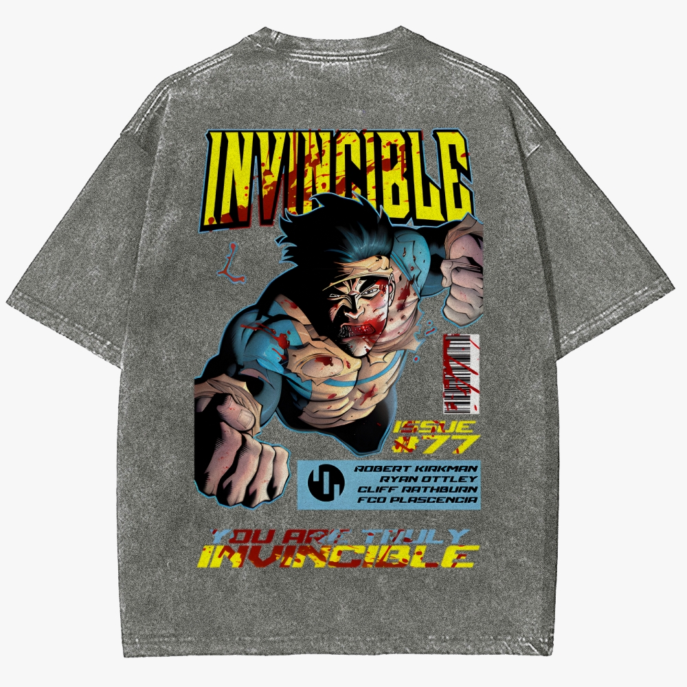 DS-Invincible Unisex Fit Washed T-Shirt
