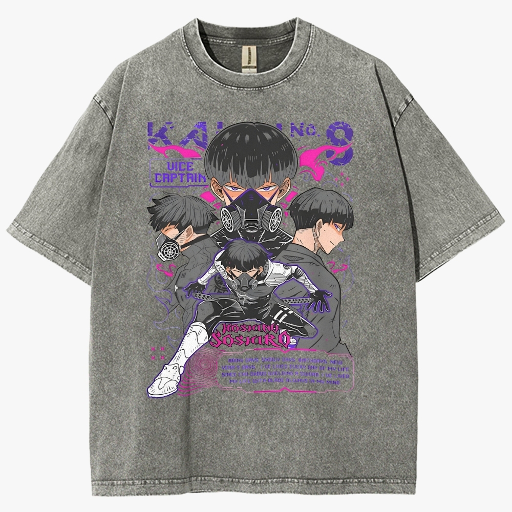 Kaiju No. 8 Anime Unisex Fit Washed T-Shirt