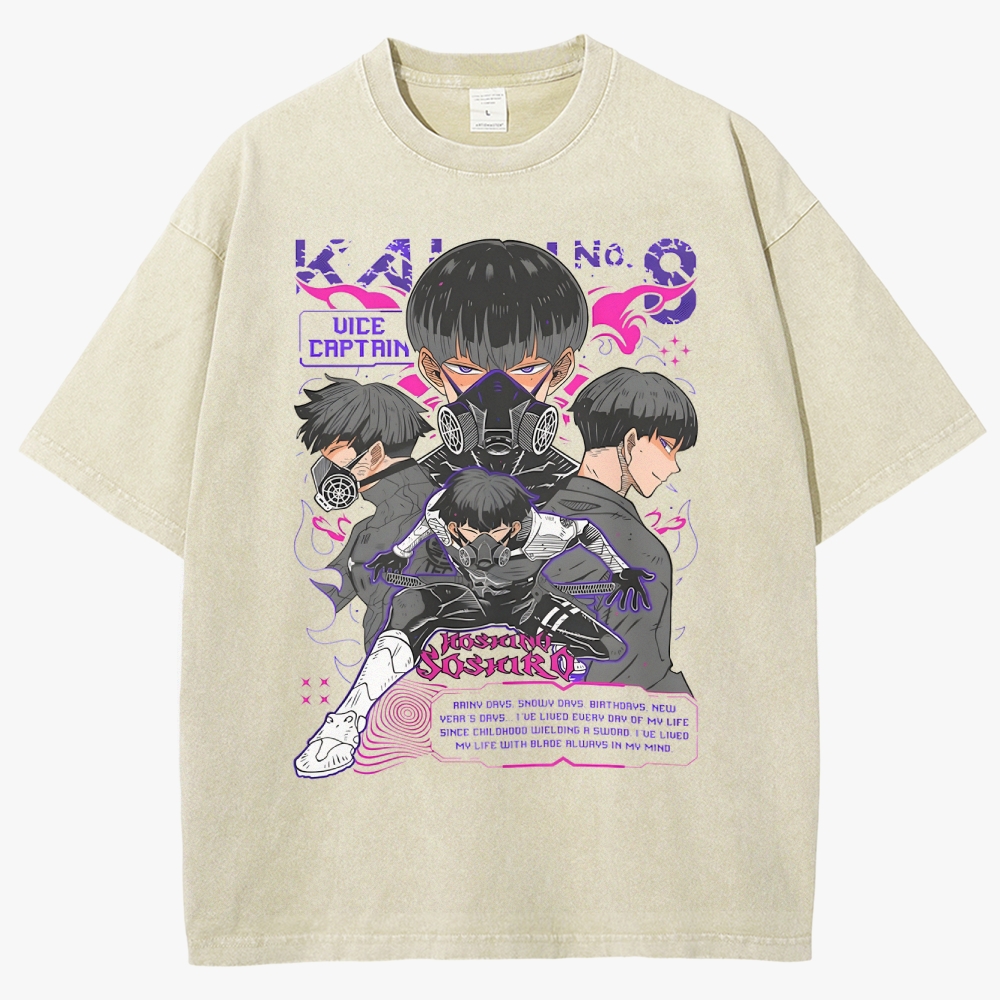 Kaiju No. 8 Anime Unisex Fit Washed T-Shirt