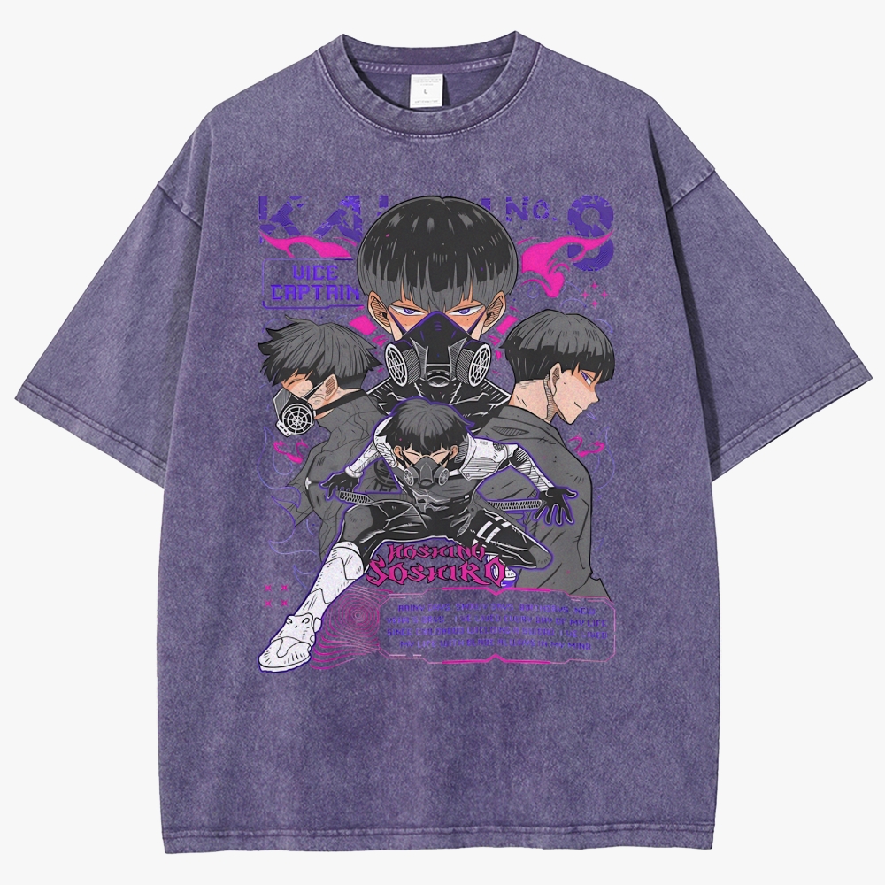 Kaiju No. 8 Anime Unisex Fit Washed T-Shirt