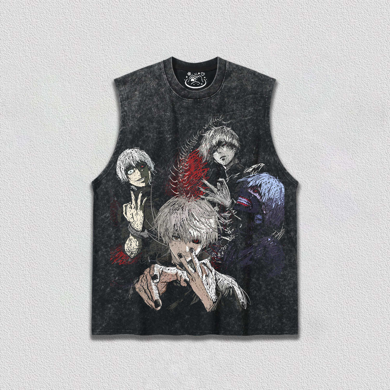 Tokyo Ghoul Unisex Fit Washed T-Shirt