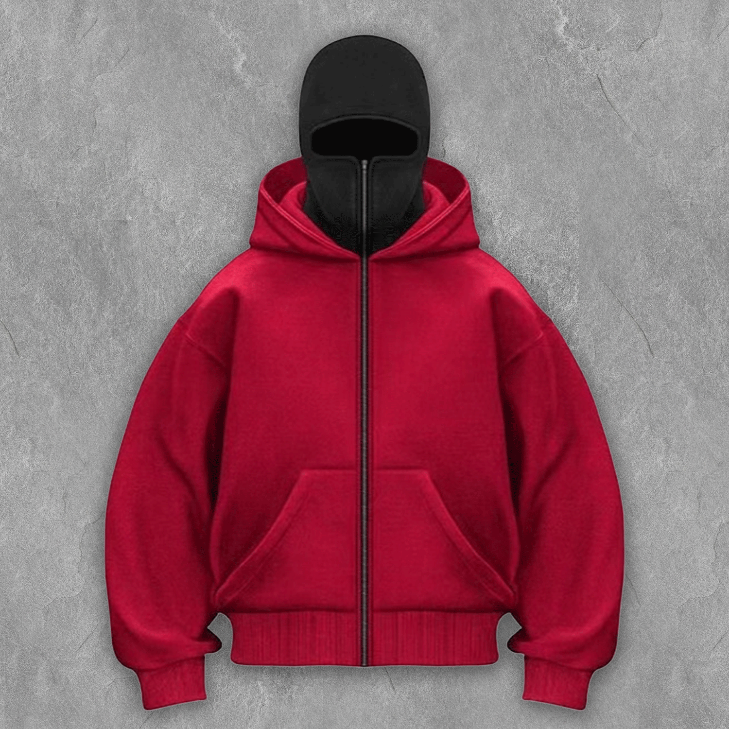 Dual Hood Street  Zip-Up Hoodie