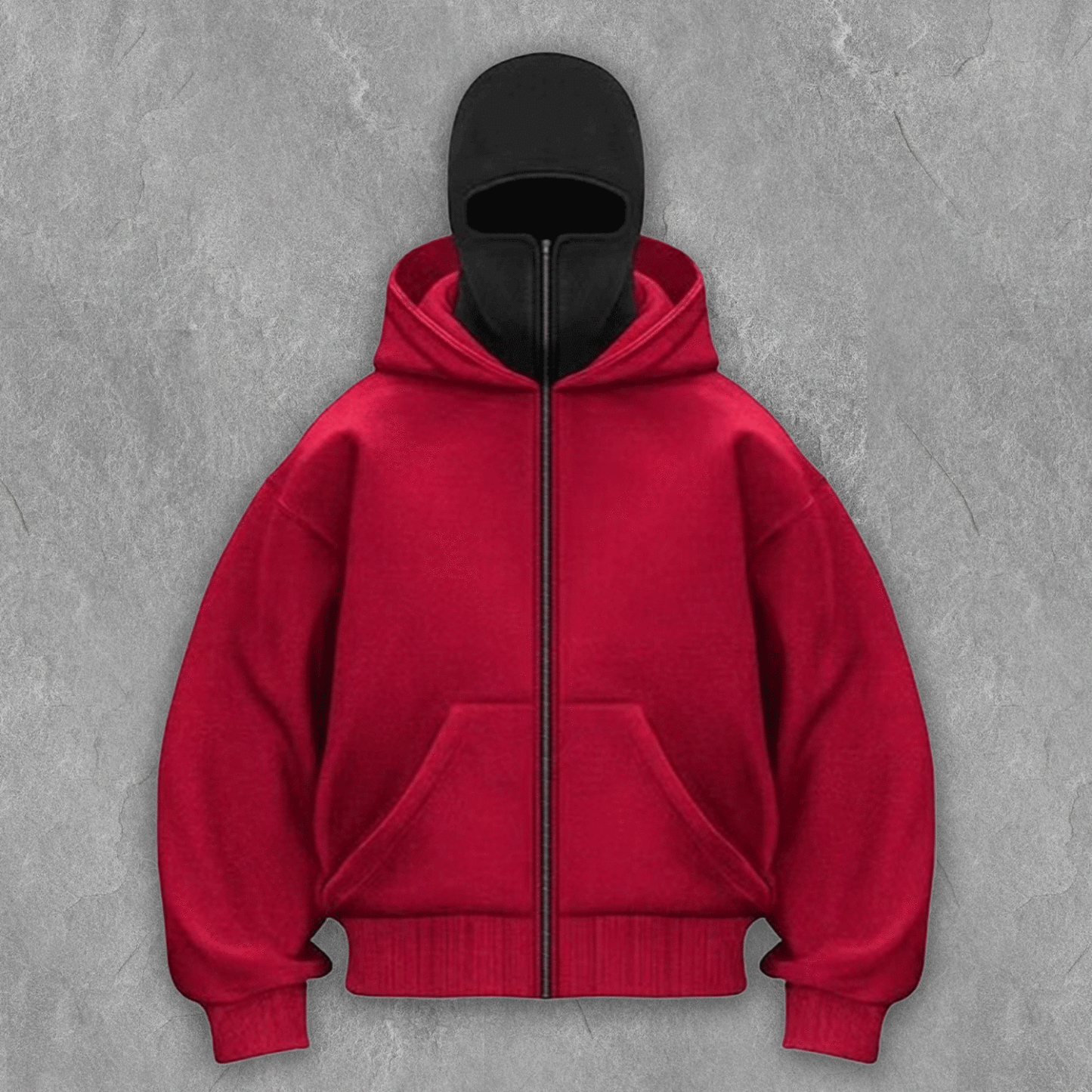 Dual Hood Street  Zip-Up Hoodie