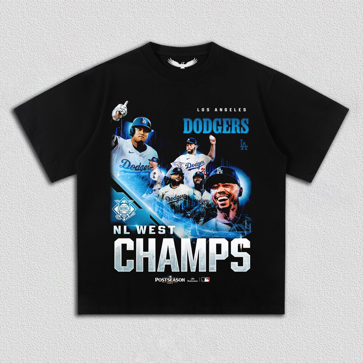 2025 NL WEST CHAMPIONS & DODGERS V3 TEE