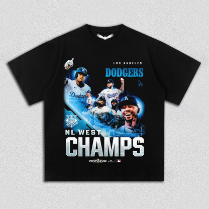2025 NL WEST CHAMPIONS & DODGERS V3 TEE