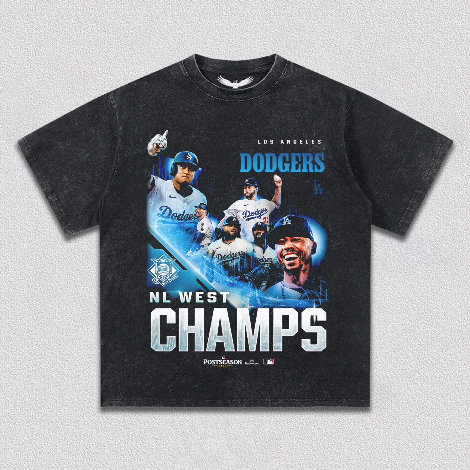 2025 NL WEST CHAMPIONS & DODGERS V3 TEE 