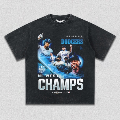 2025 NL WEST CHAMPIONS & DODGERS V3 TEE