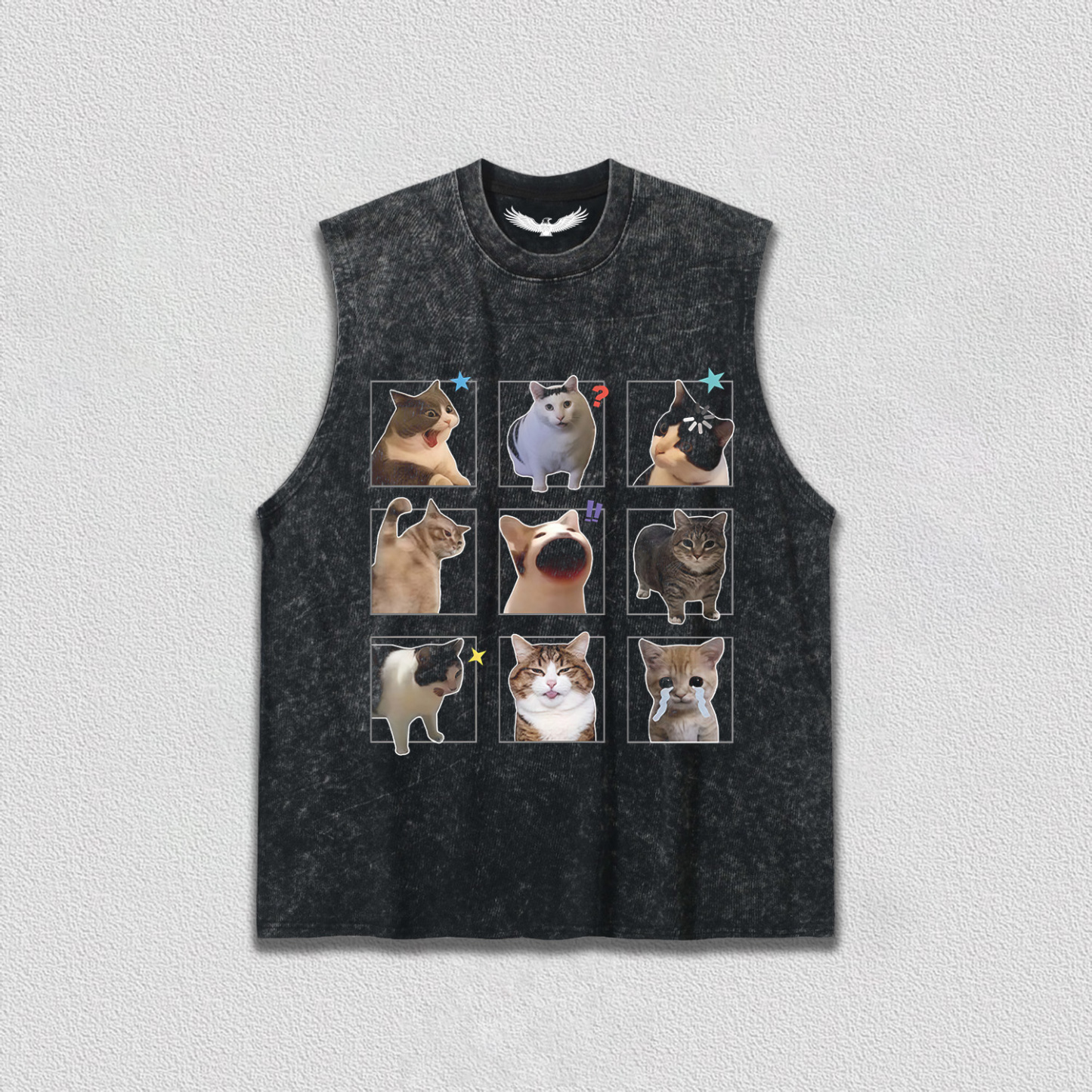 Fun Cat Expression T-Shirt