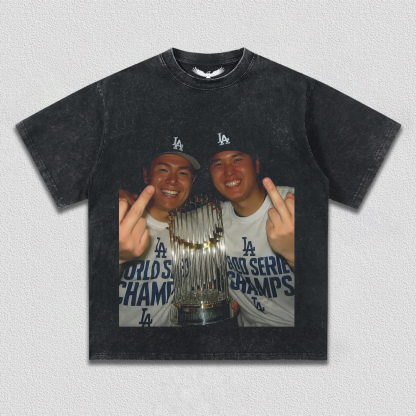 Shohei Ohtani & Yoshinobu Yamamoto Champion Tee