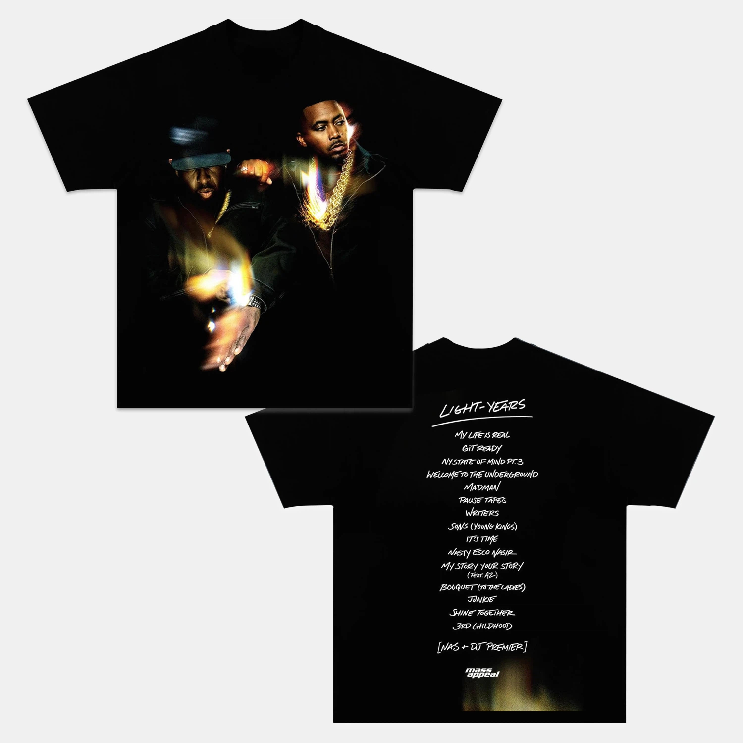 LIGHT-YEARS & NAS AND DJ PREMIER TEE