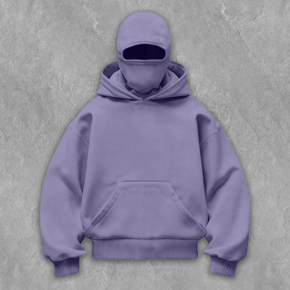 Monochrome Dual Hood Street Zip-Up Hoodie – Kids