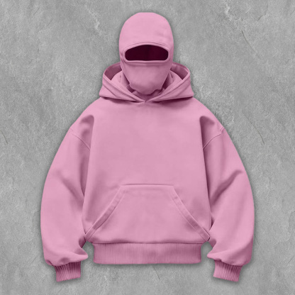 Monochrome Dual Hood Street Zip-Up Hoodie – Kids