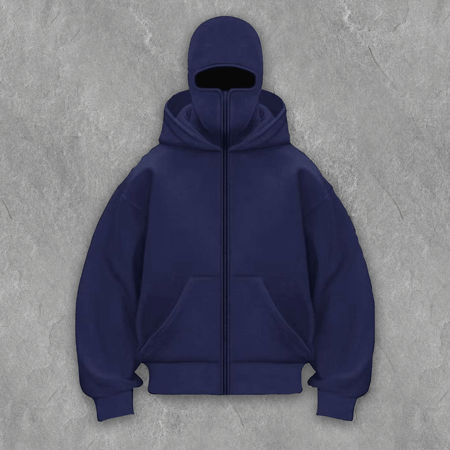 Monochrome Dual Hood Street  Zip-Up Hoodie