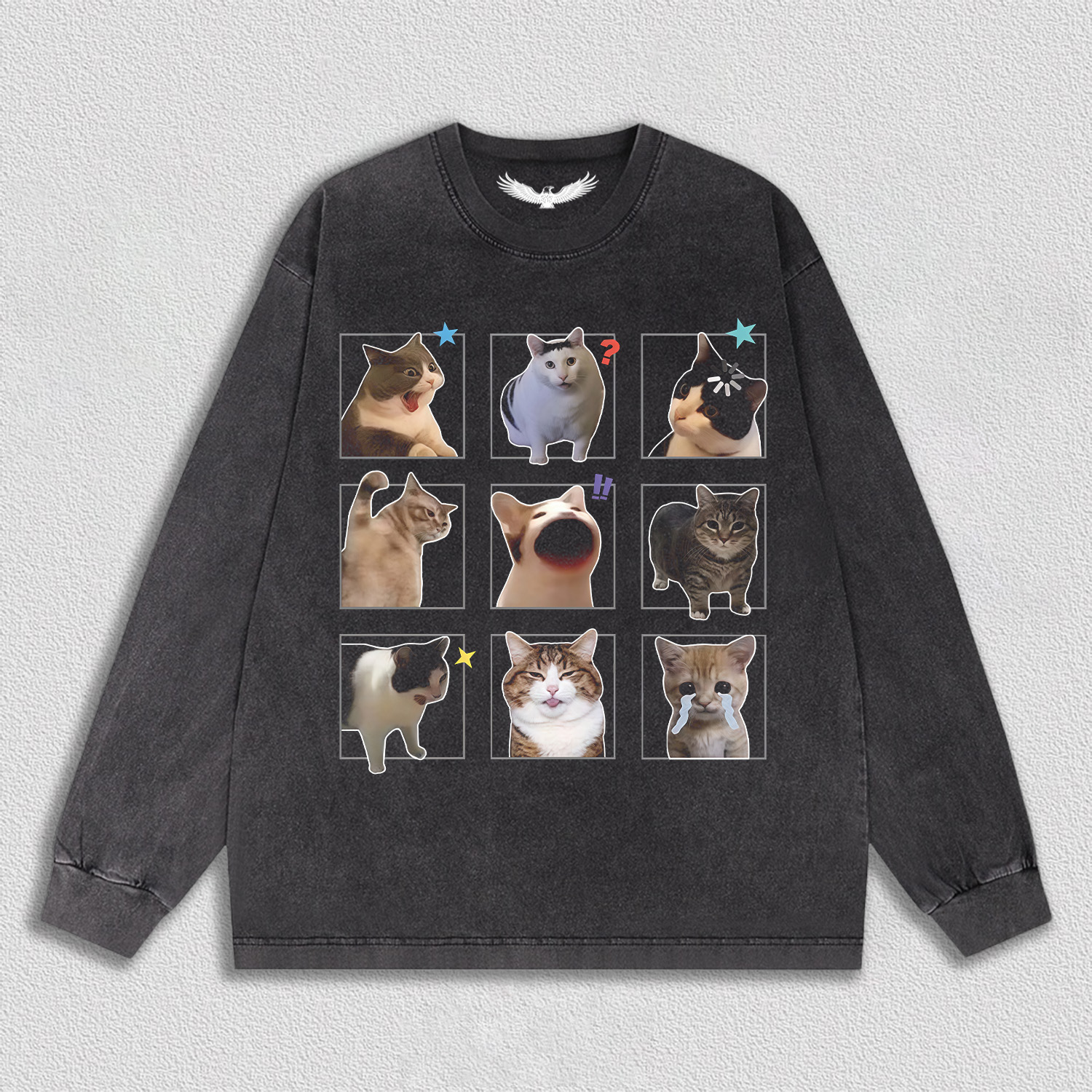 Fun Cat Expression T-Shirt