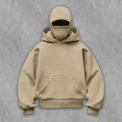 Monochrome Dual Hood Street Zip-Up Hoodie – Kids