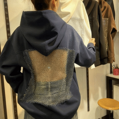 Third Sense Mesh Vision Backless Hoodie