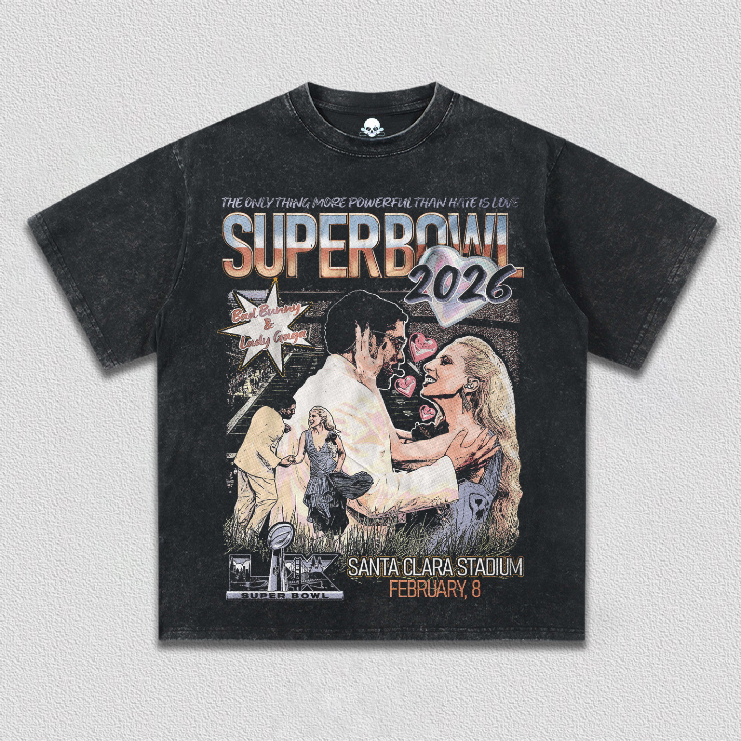 BAD BUNNY & LADY GAGA SUPER BOWL 2026 TEE