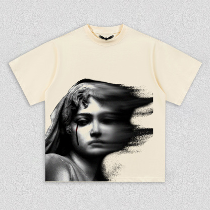 "Dark Art Portrait" Printed T-Shirt