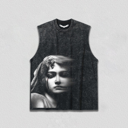 "Dark Art Portrait" Printed T-Shirt