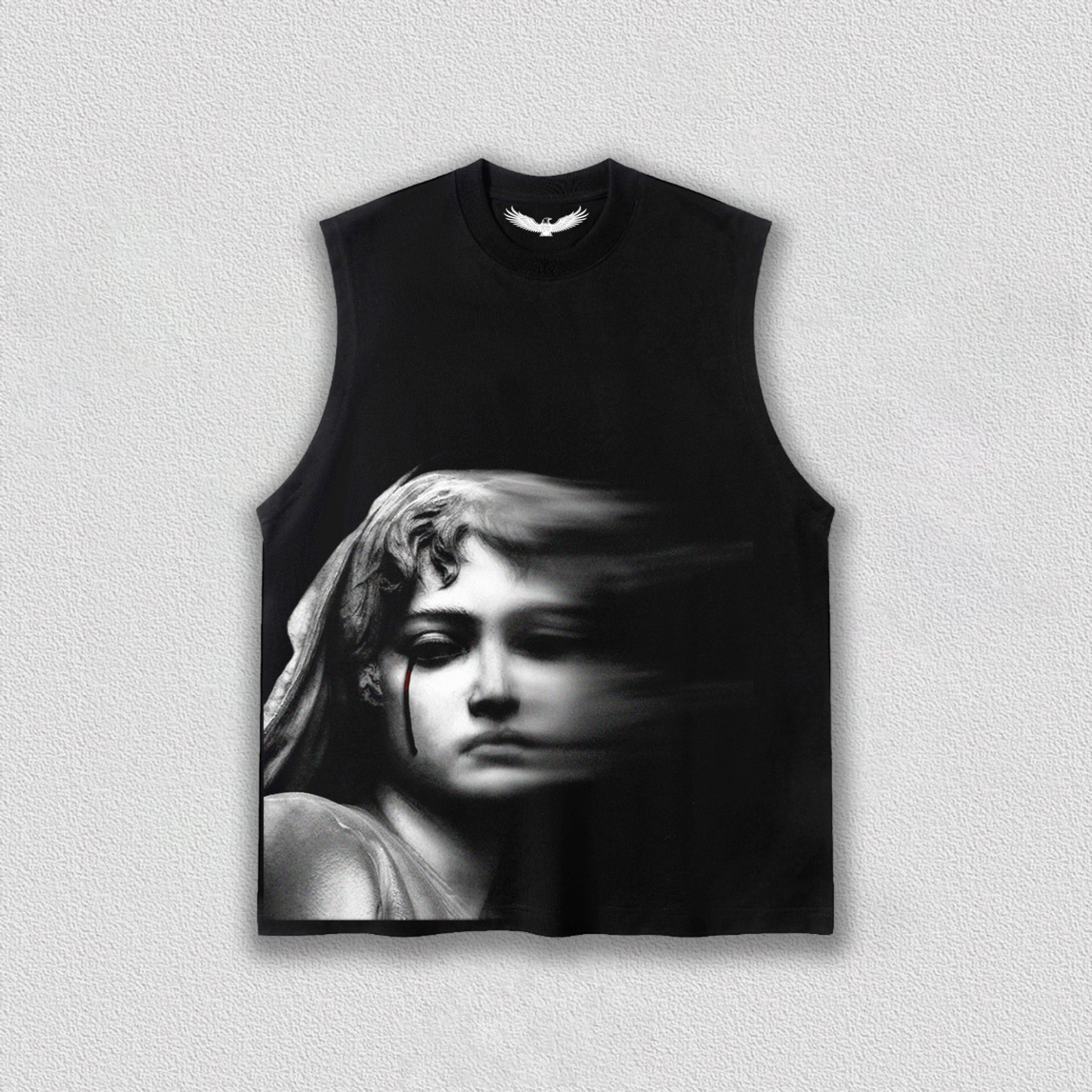 "Dark Art Portrait" Printed T-Shirt