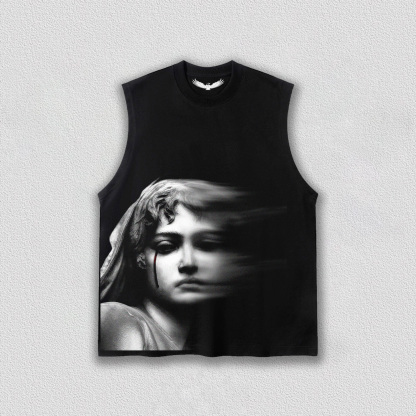 "Dark Art Portrait" Printed T-Shirt