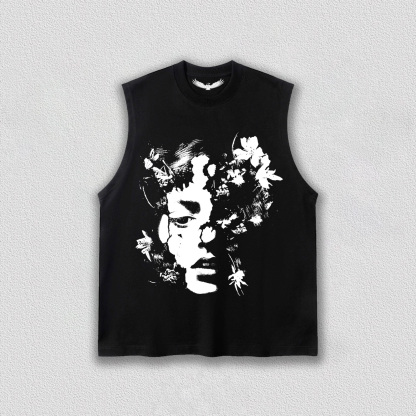"Dreamy Flower - shadow Face" T-Shirt