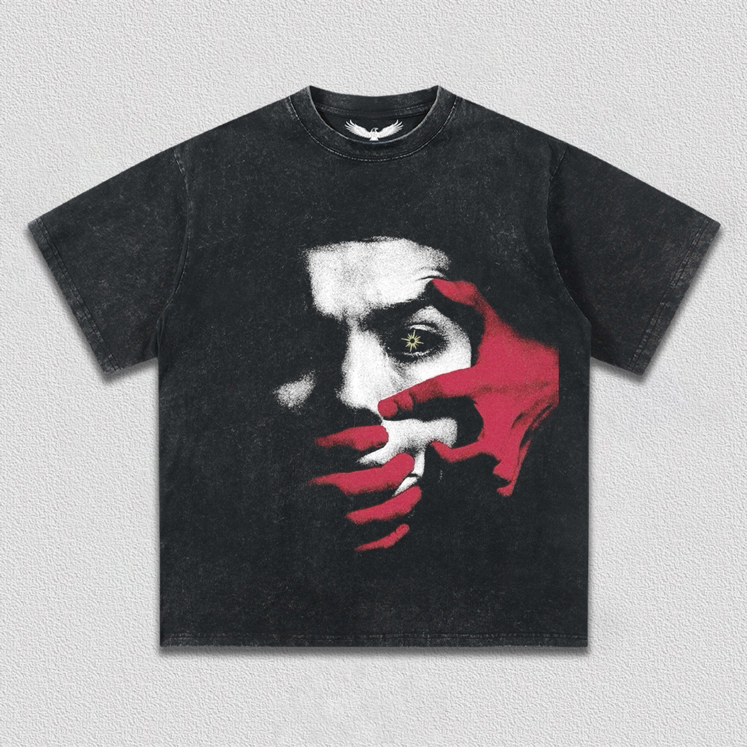 "Blazing Red Mark" Printed T-Shirt