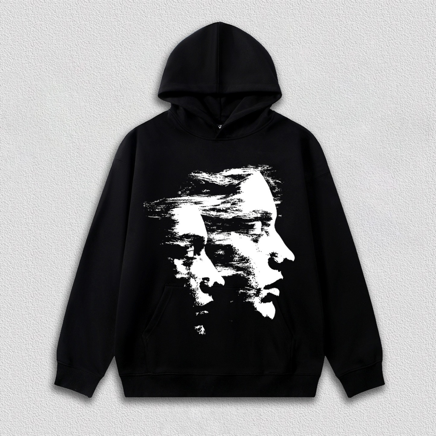 "Dual Shadow Overlapping Portrait" Art Printed T-Shirt