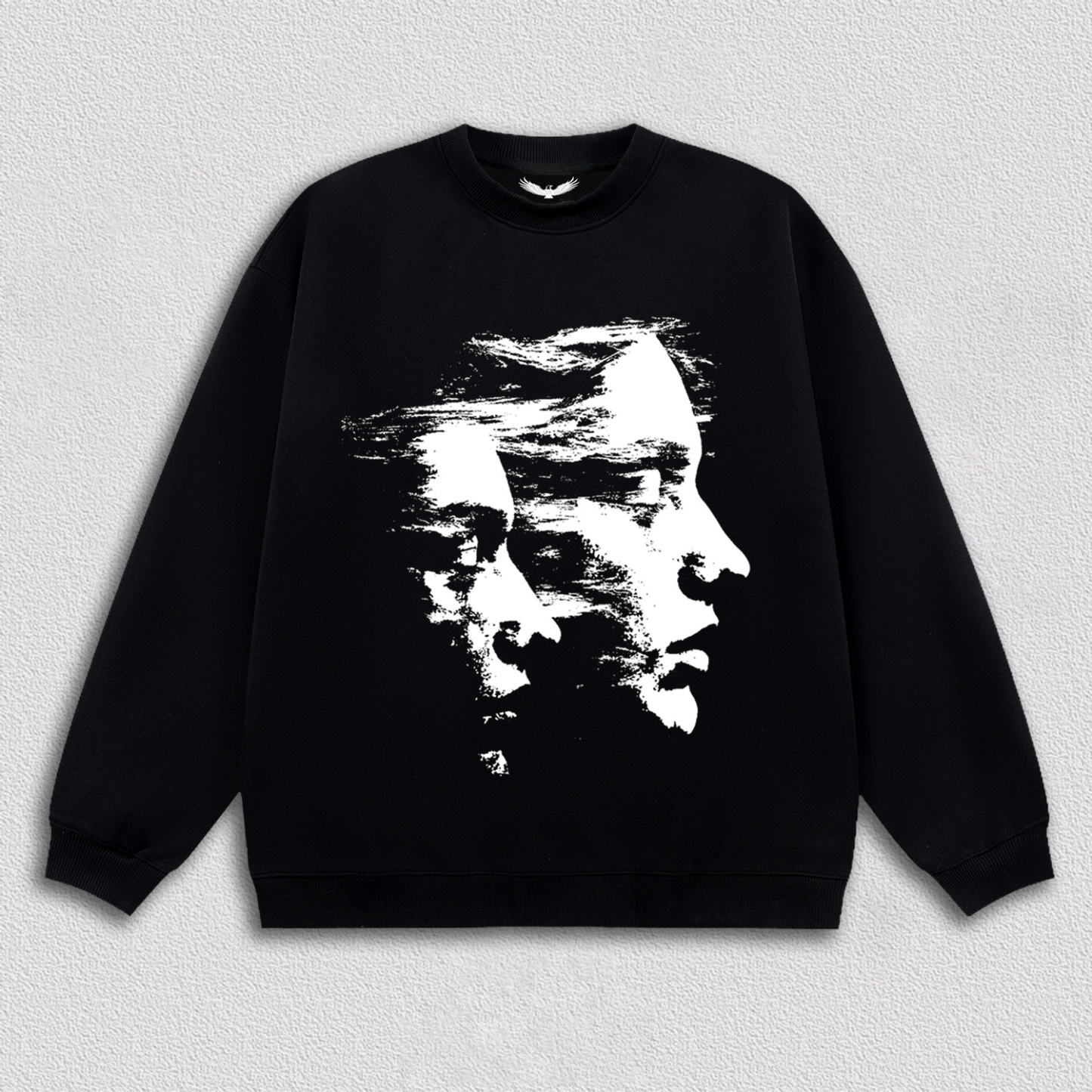 "Dual Shadow Overlapping Portrait" Art Printed T-Shirt