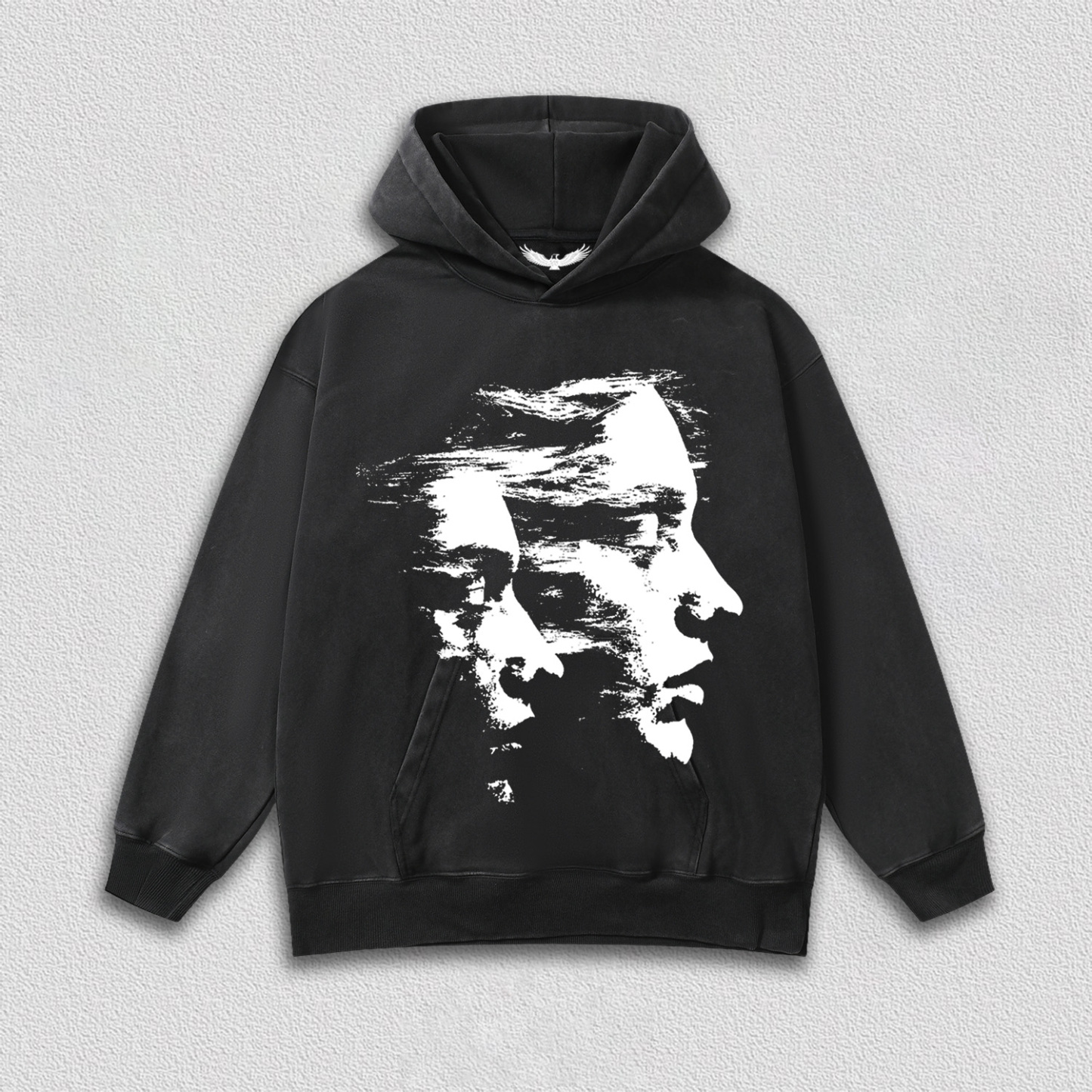 "Dual Shadow Overlapping Portrait" Art Printed T-Shirt