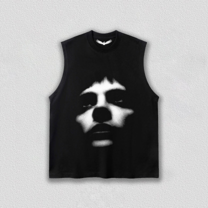 "Dark - tone Portrait" Art Printed T-Shirt