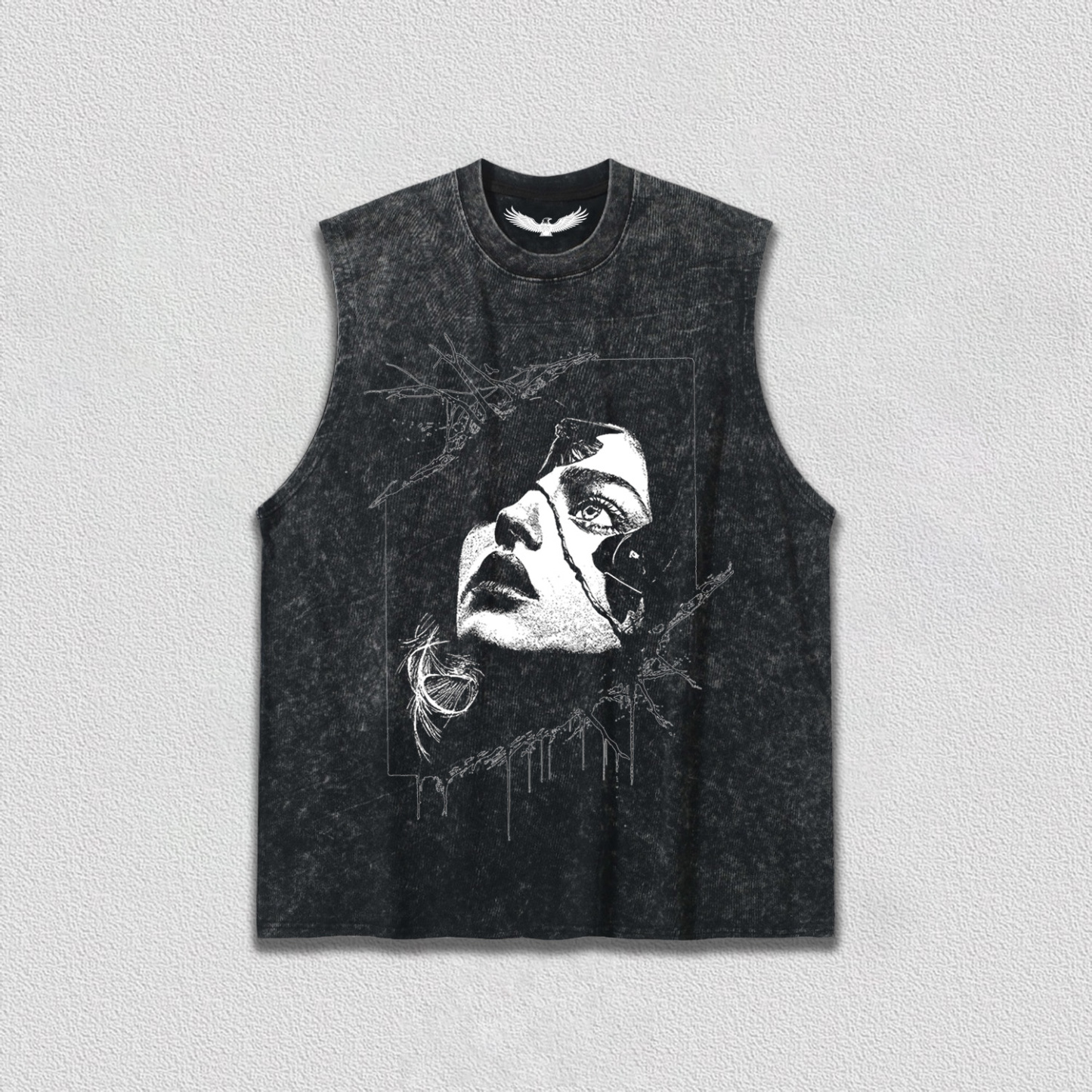 Artistic Broken Portrait T-Shirt