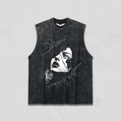 Artistic Broken Portrait T-Shirt