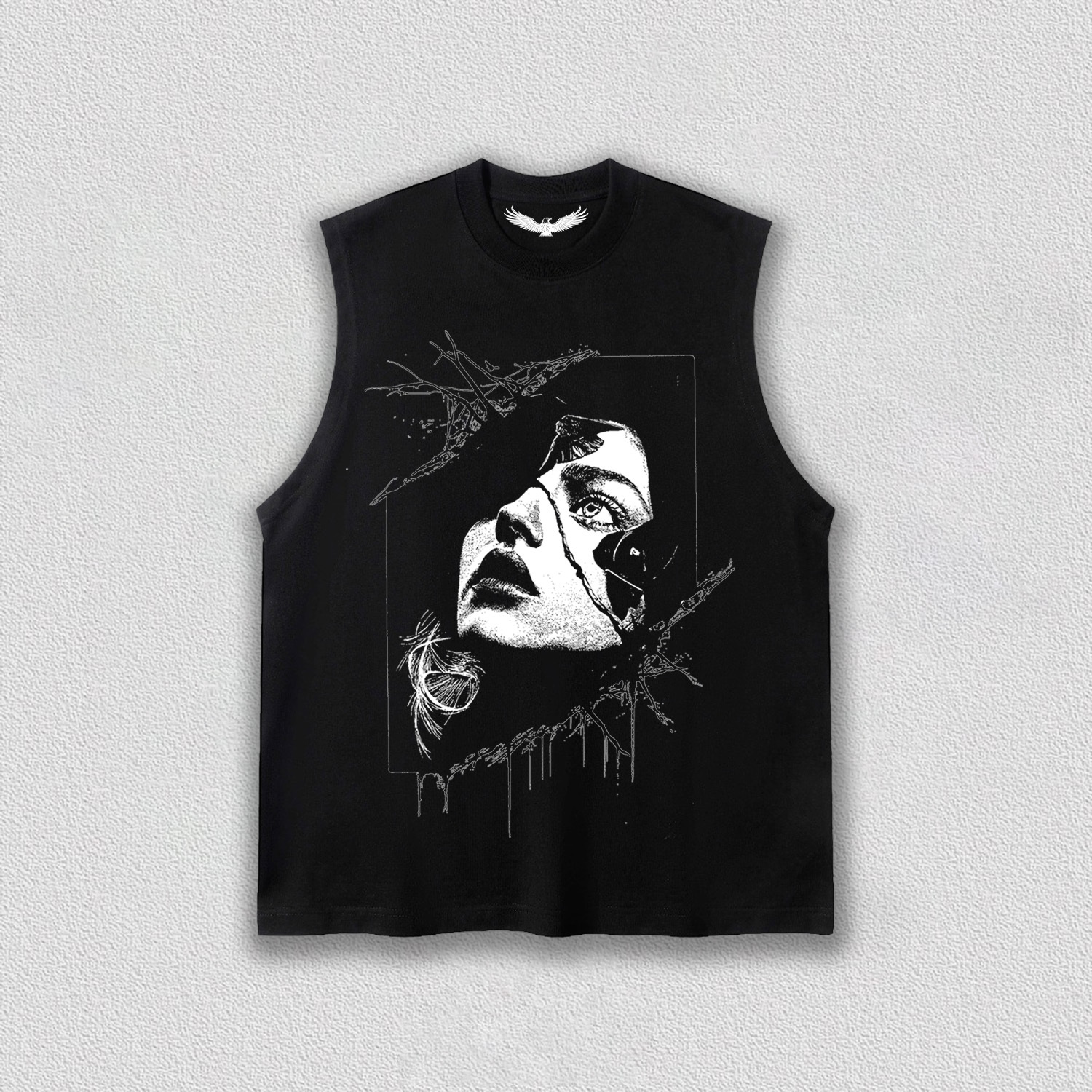 Artistic Broken Portrait T-Shirt