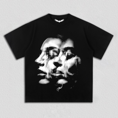 "Dual Illusion" Art Printed T-Shirt