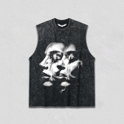 "Dual Illusion" Art Printed T-Shirt